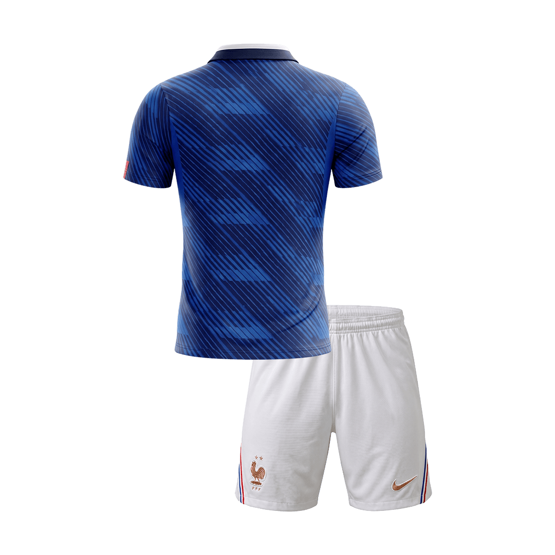 France Infantil Casa Copa do Mundo Futebol Camisa Conjunto (Camisa+Shorts) 2026 - camisola de futebol para adeptos - imagem 2