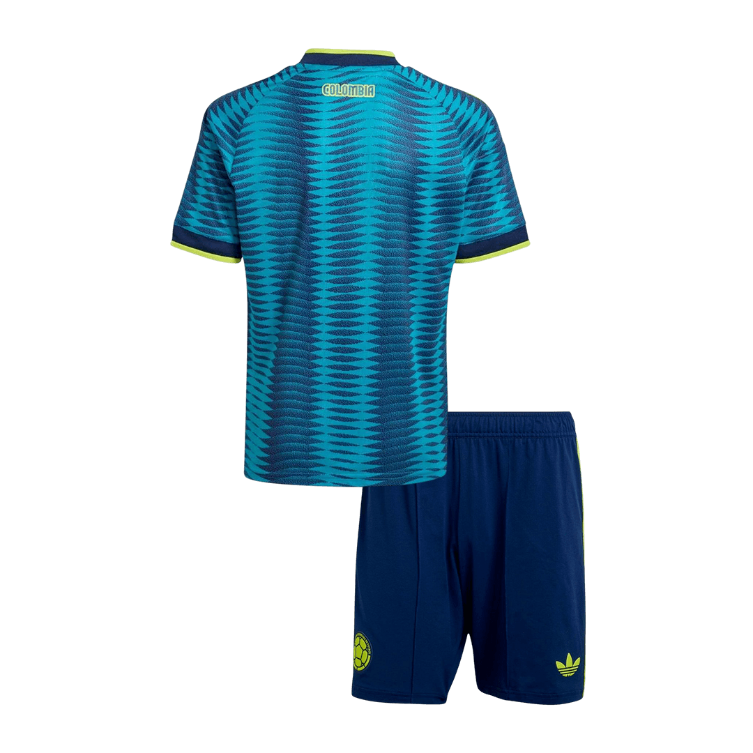 Colombia Infantil Fora Copa do Mundo Futebol Camisa Conjunto (Camisa+Shorts) 2026 Azul - camisola de futebol para - imagem 8