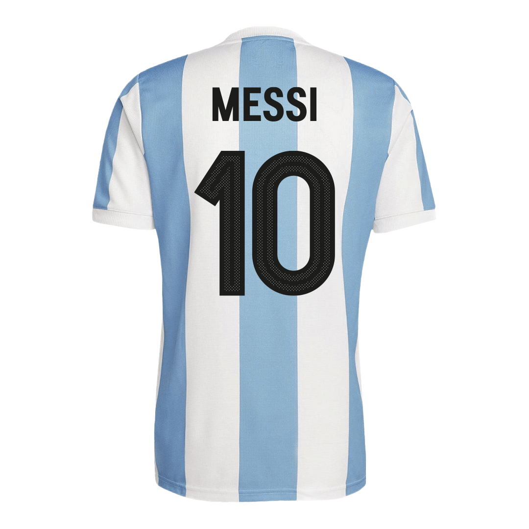 Camisola de futebol MESSI #10 Argentina personalizada 50th aniversário