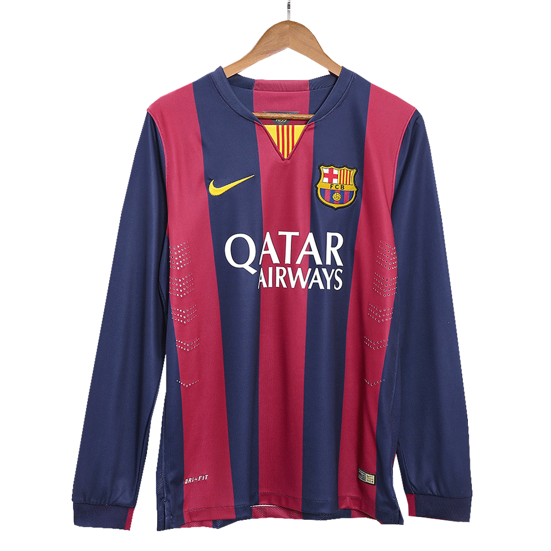 Camisola retro NEYMAR JR #11 Barcelona Casa manga comprida 2014/15