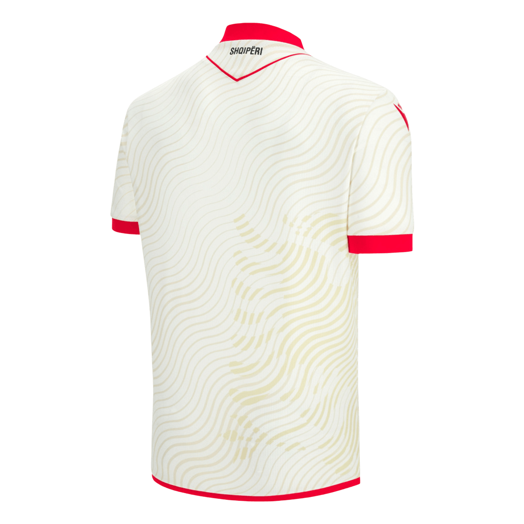 Albania Fora Camisa Copa do Mundo 2026 Branco - camisola de futebol para adeptos em - imagem 3
