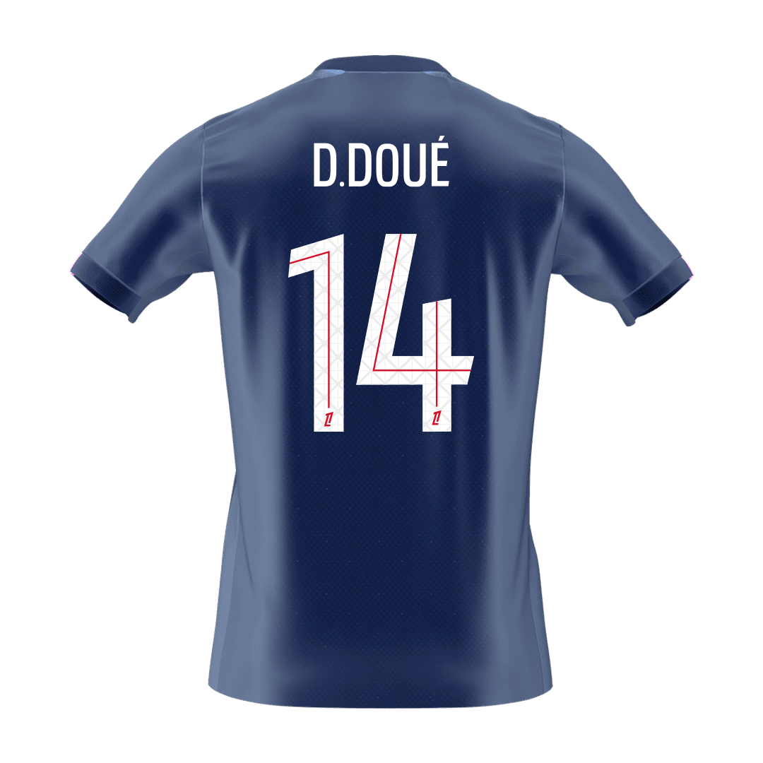 【Super Qualidade】D.DOUÉ #14 PSG
Casa Futebol Camisa 2025/26 Marinha