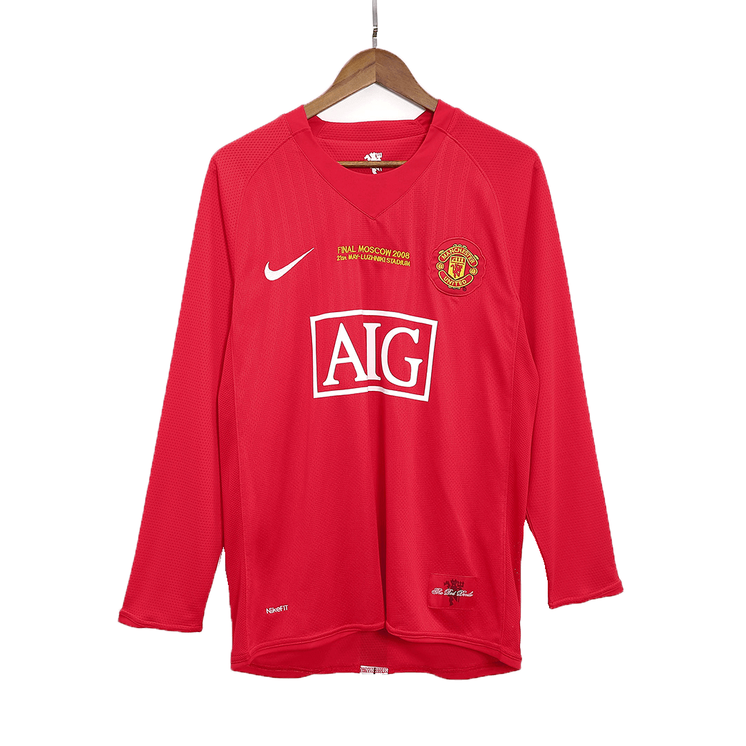 ROONEY #10 Manchester United Retro Casa Camisola 2007/08 - Final da UCL
