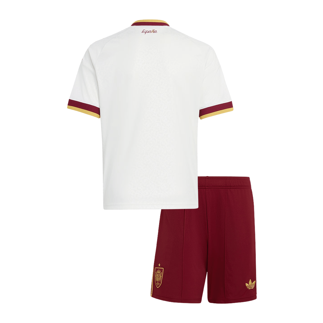 Spain Infantil
Fora Copa do Mundo World Cup Futebol Camisa 2026 Branco