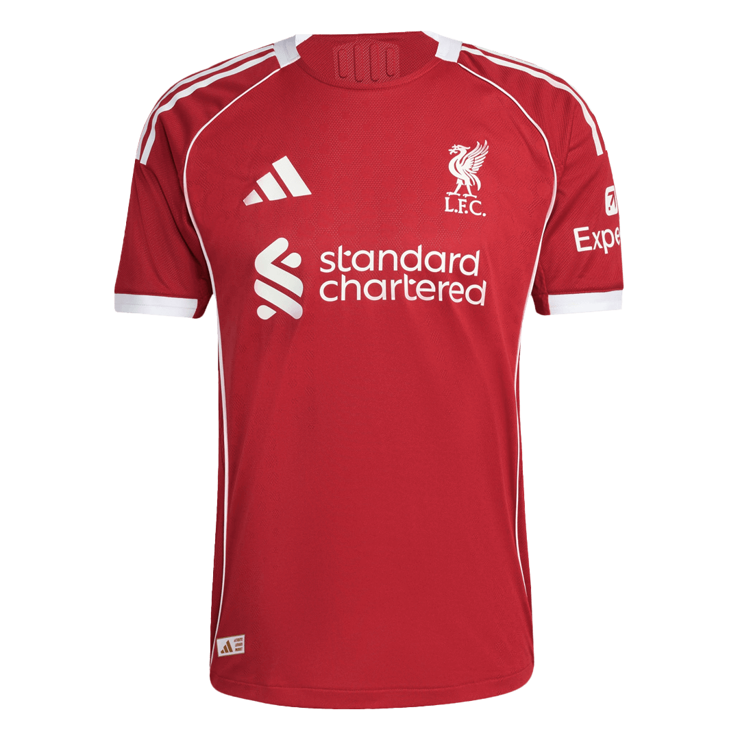 Jogador GAKPO #18 Liverpool Casa Futebol Camisas 2025/26 Vermelho