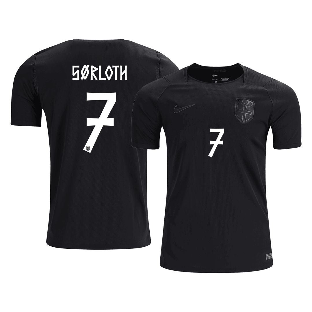 SØRLOTH #7 Noruega Fora Copa do Mundo Camisa 2026 Preto