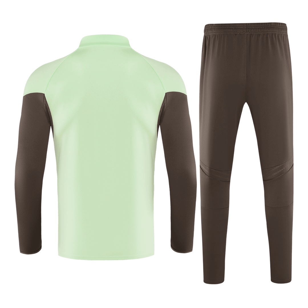 Real Madrid Zíper Moletom Conjunto (Top+Calças) 2025/26 Verde