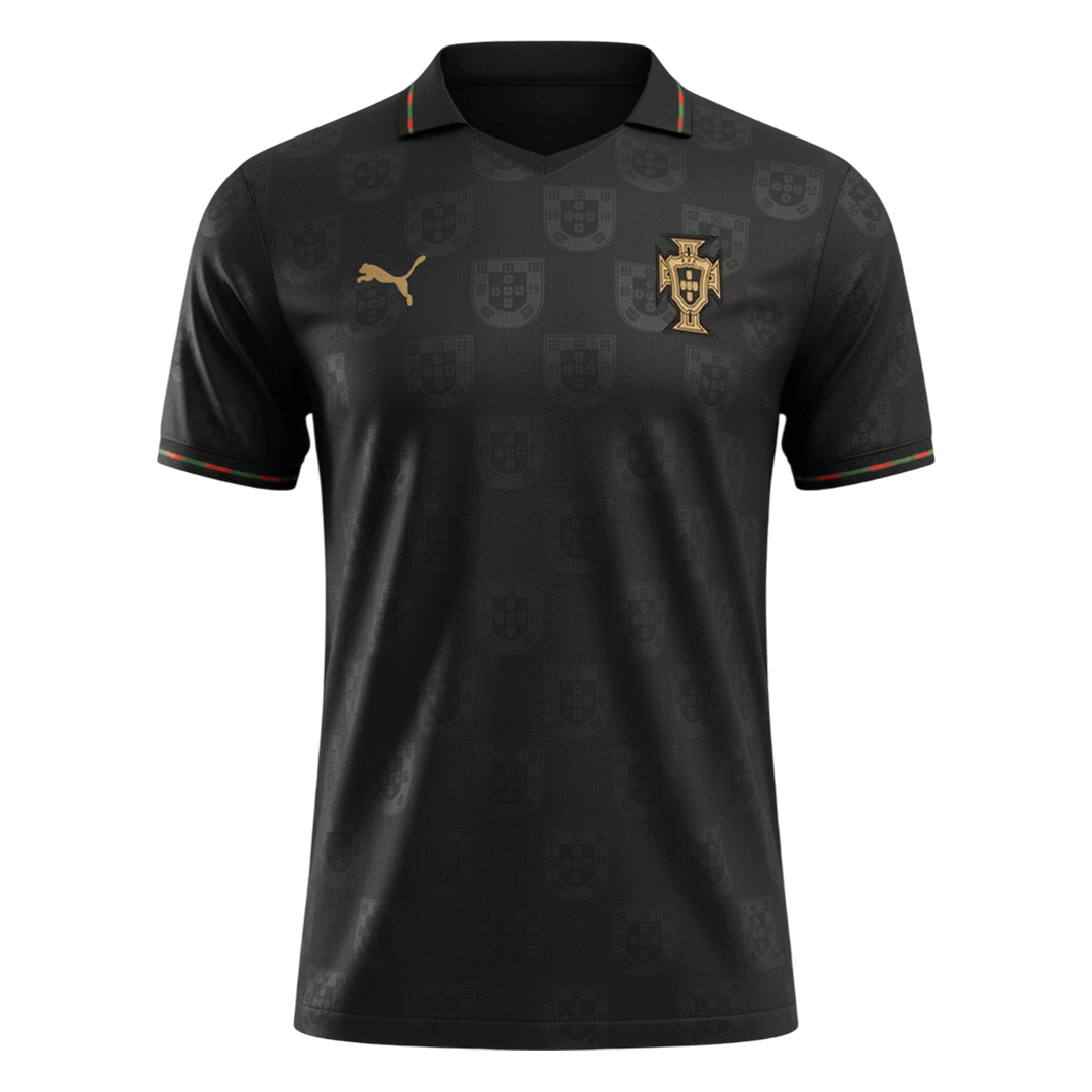 Jogador Portugal Especial World Cup Futebol Camisas 2026 Preto camisola de futebol