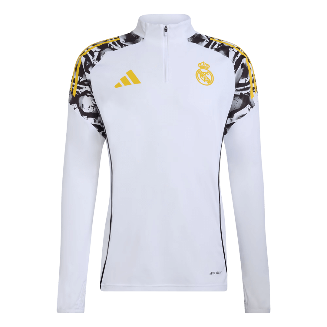 Real Madrid Infantil Zíper Moletom Conjunto (Top+Pants)
2025/26 Branco