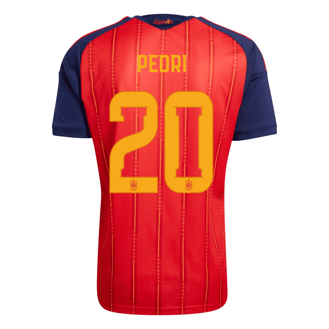 PEDRI #20 Spain Casa Copa do Mundo Camisa 2026 Vermelho