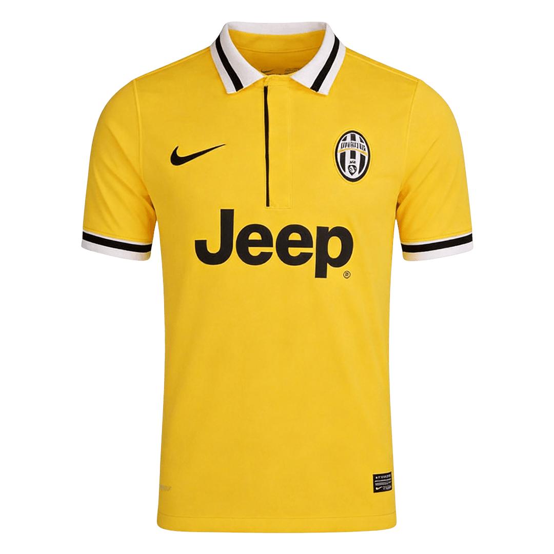 Retrô PIRLO #21 Juventus Fora Camisa 2013/14 Amarelo