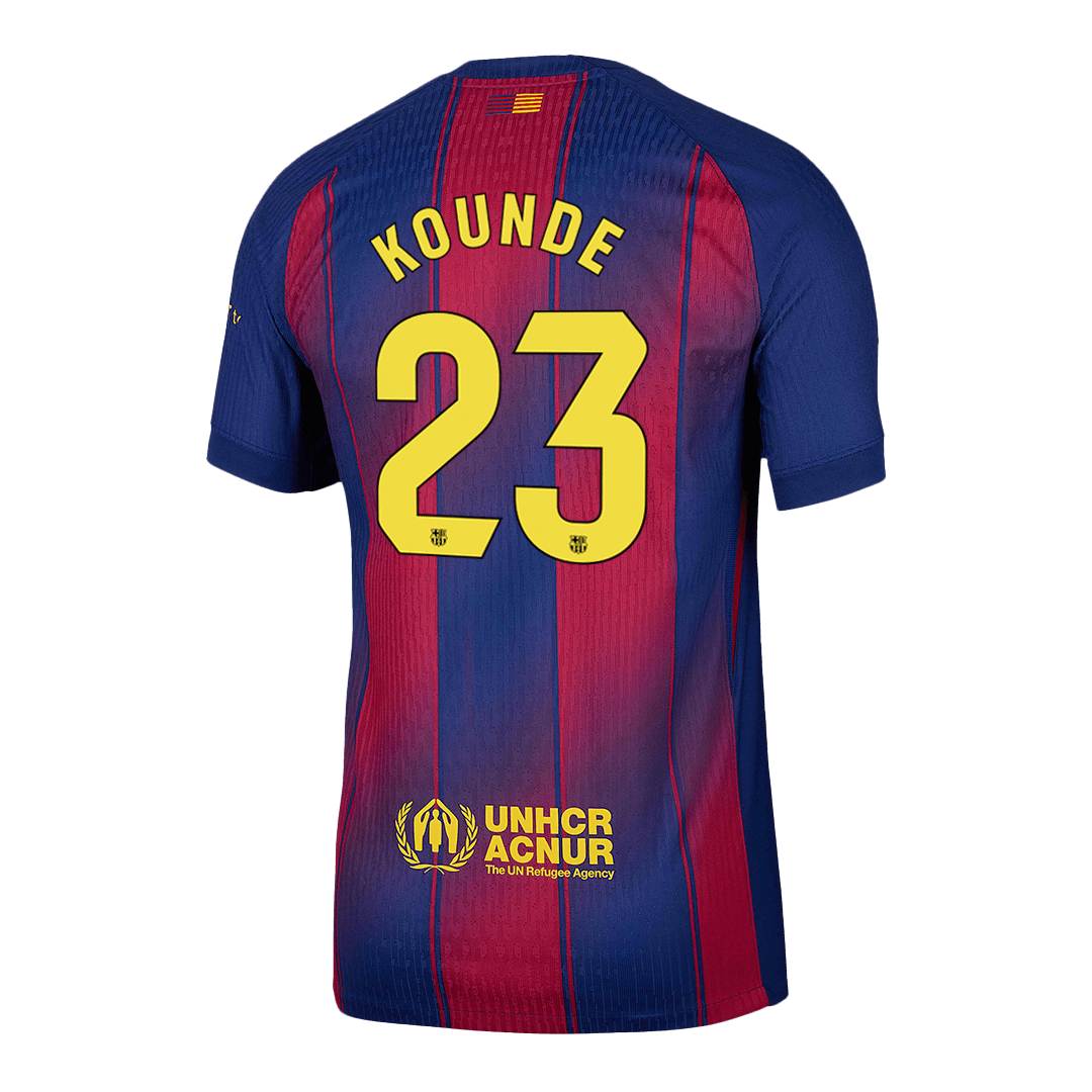 Jogador KOUNDE #23 Barcelona Casa Futebol Camisas 2025/26