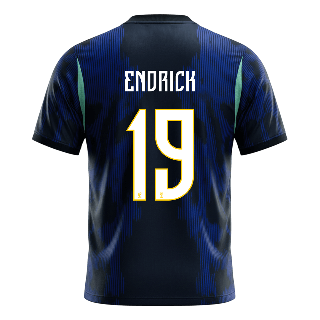 ENDRICK #19 Brasil Fora Copa do Mundo Camisa 2026 Marinha