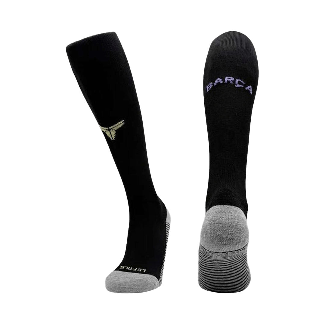 Infantil Barcelona Fora 2025/26 Preto camisola de futebol