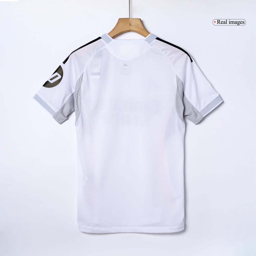 Jogador MBAPPÉ #9 Real Madrid Casa Futebol Camisas 2025/26 Branco