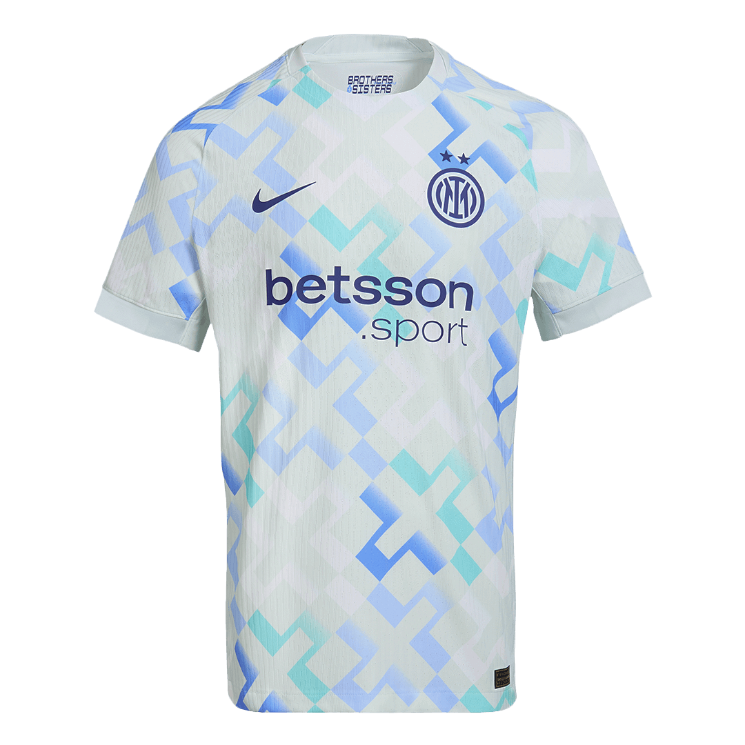 Jogador DUMFRIES #2 Inter Milan Fora Futebol Camisas 2025/26 Azul