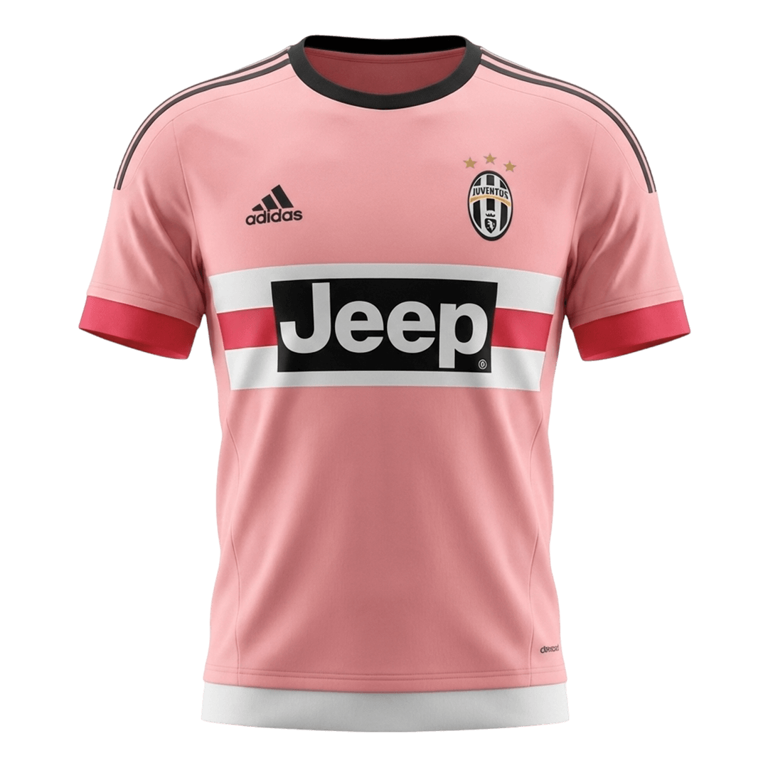 Retrô Juventus Fora Camisa 2015/16 Rosa camisola de futebol 2025/26