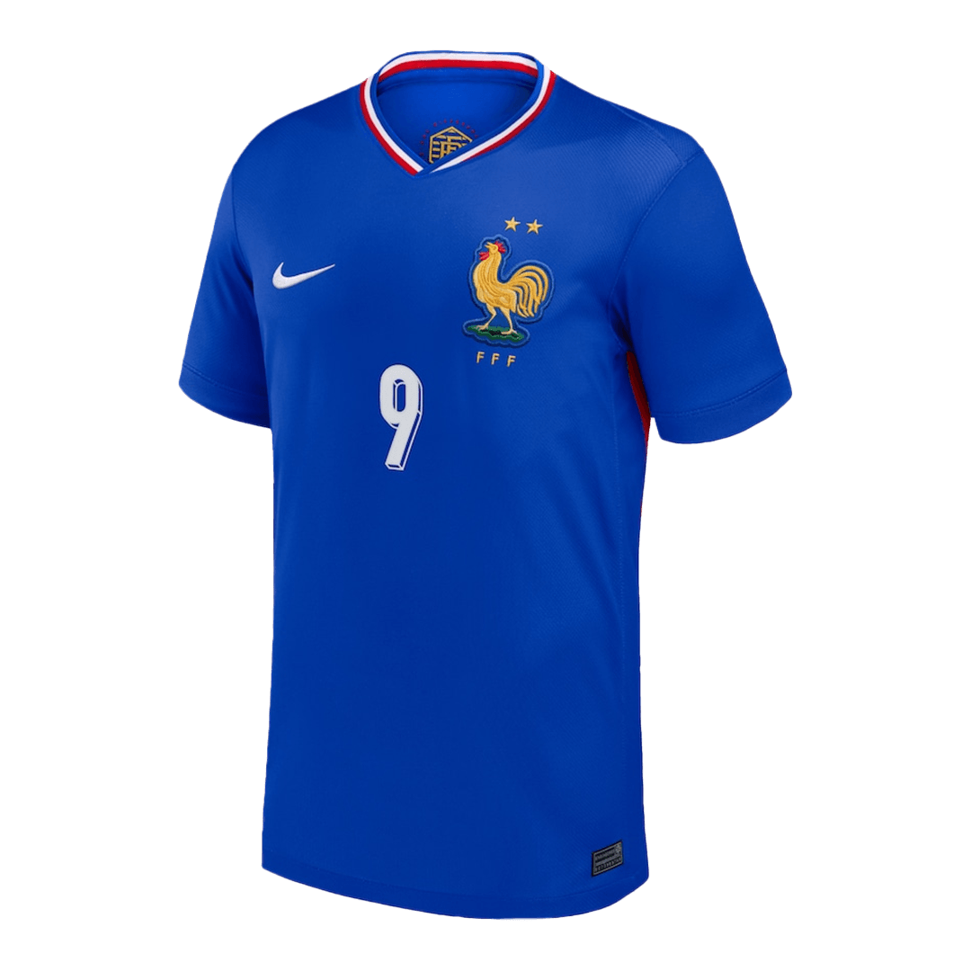 Camisola GIROUD #9 França Casa personalizada