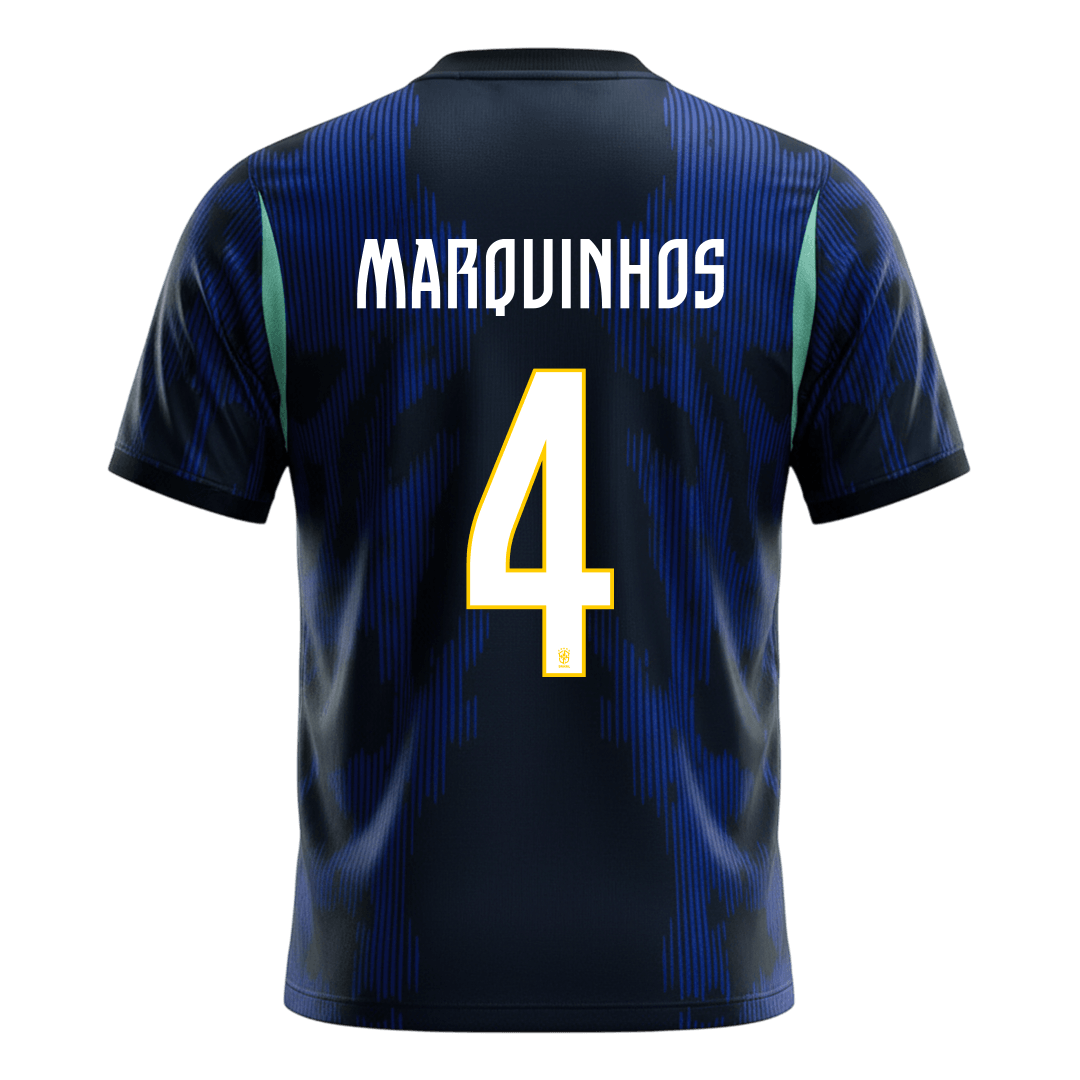 MARQUINHOS #4 Brasil Fora Copa do Mundo Camisa 2026 Marinha