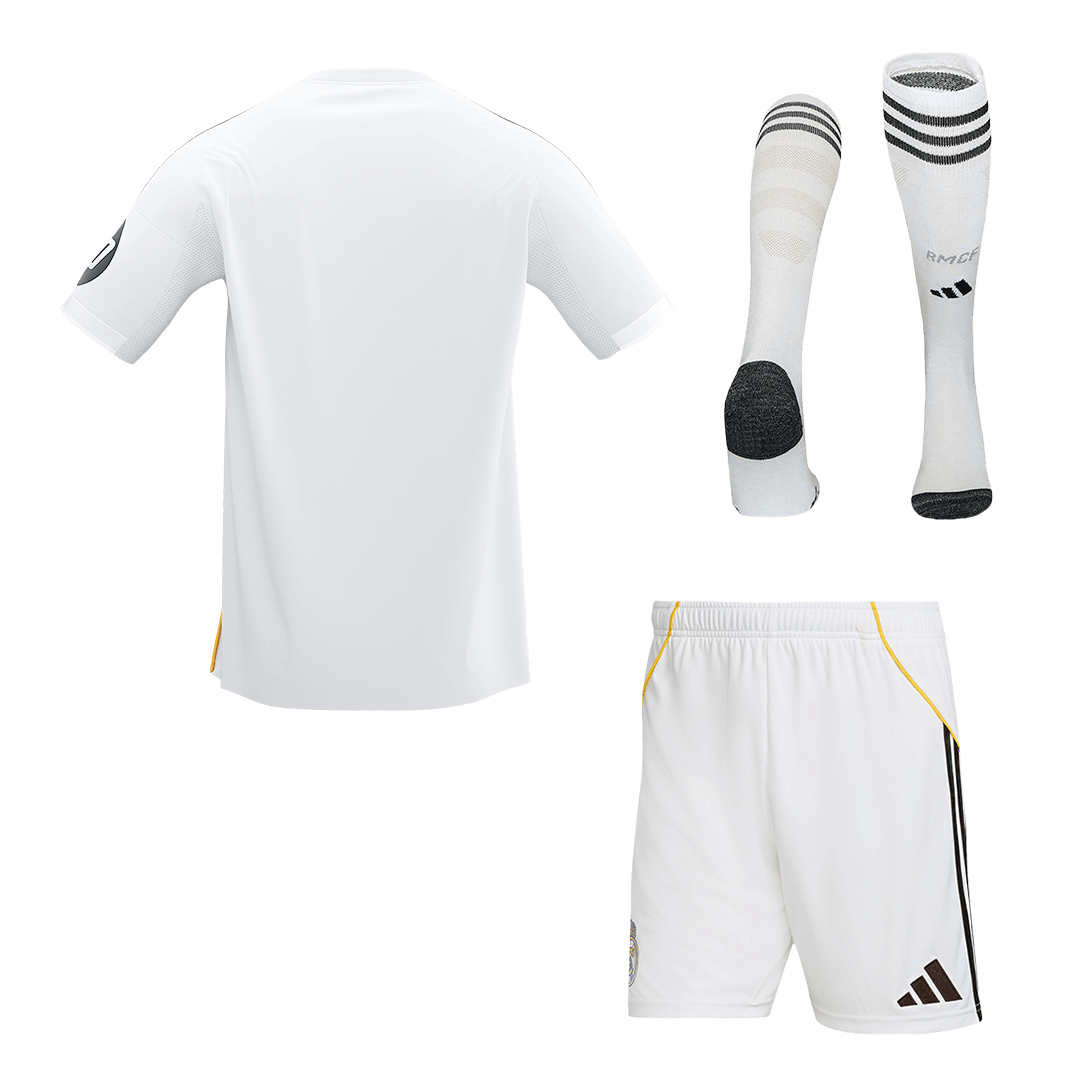Real Madrid Casa Camisa Conjunto (Camisola + Calções+Meias) 2025/26- Branco