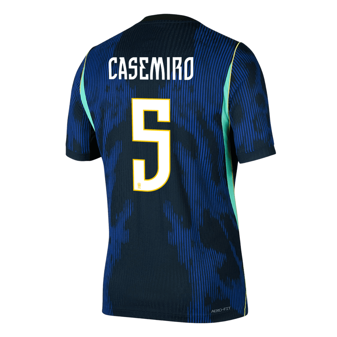 Versão do Jogador CASEMIRO #5 Brasil Fora Copa do Mundo Futebol Camisas 2026 Marinha