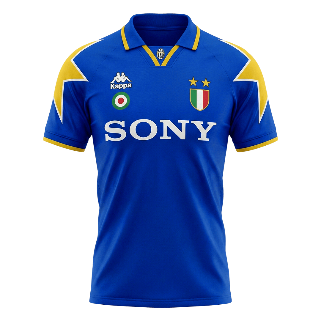 Retrô Juventus Fora Camisa 1995/96 Azul camisola de futebol 2025/26