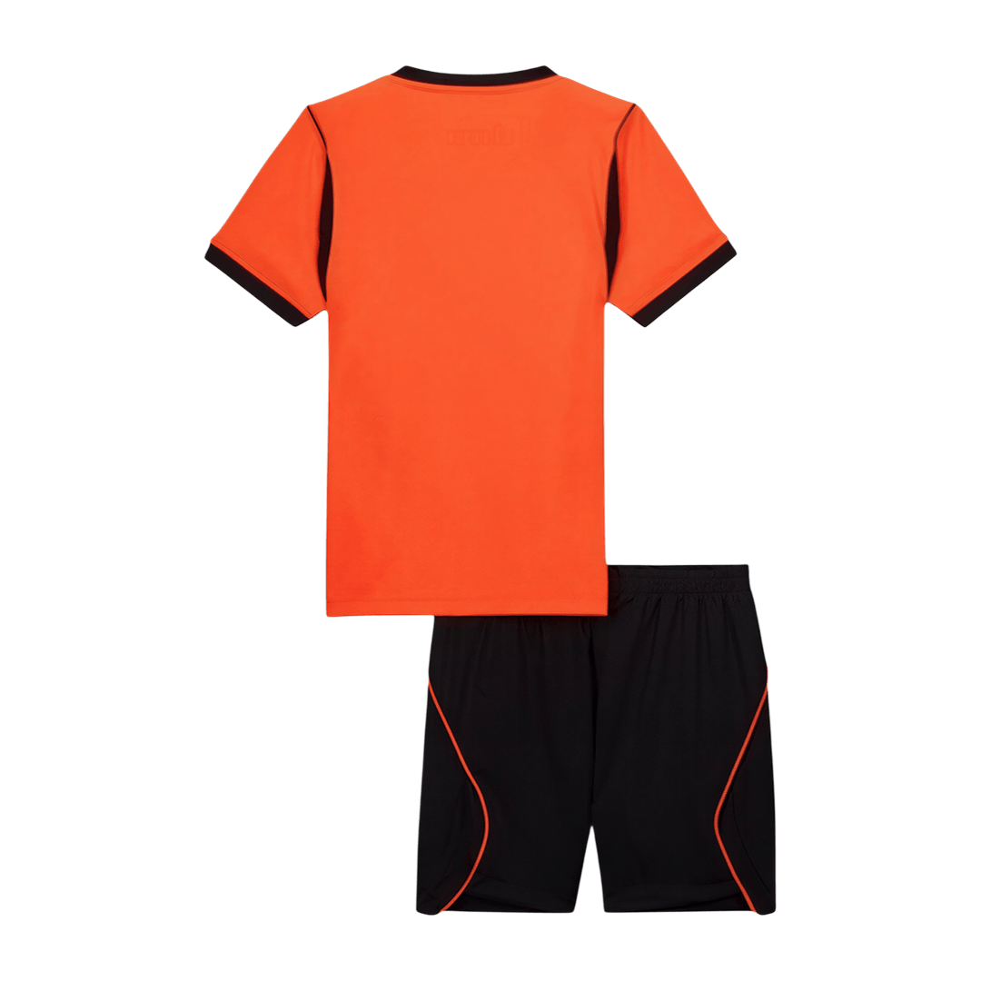 Países Baixos Infantil Casa Copa do Mundo Futebol Camisa Conjunto (Camisa+Shorts) 2026 Laranja
