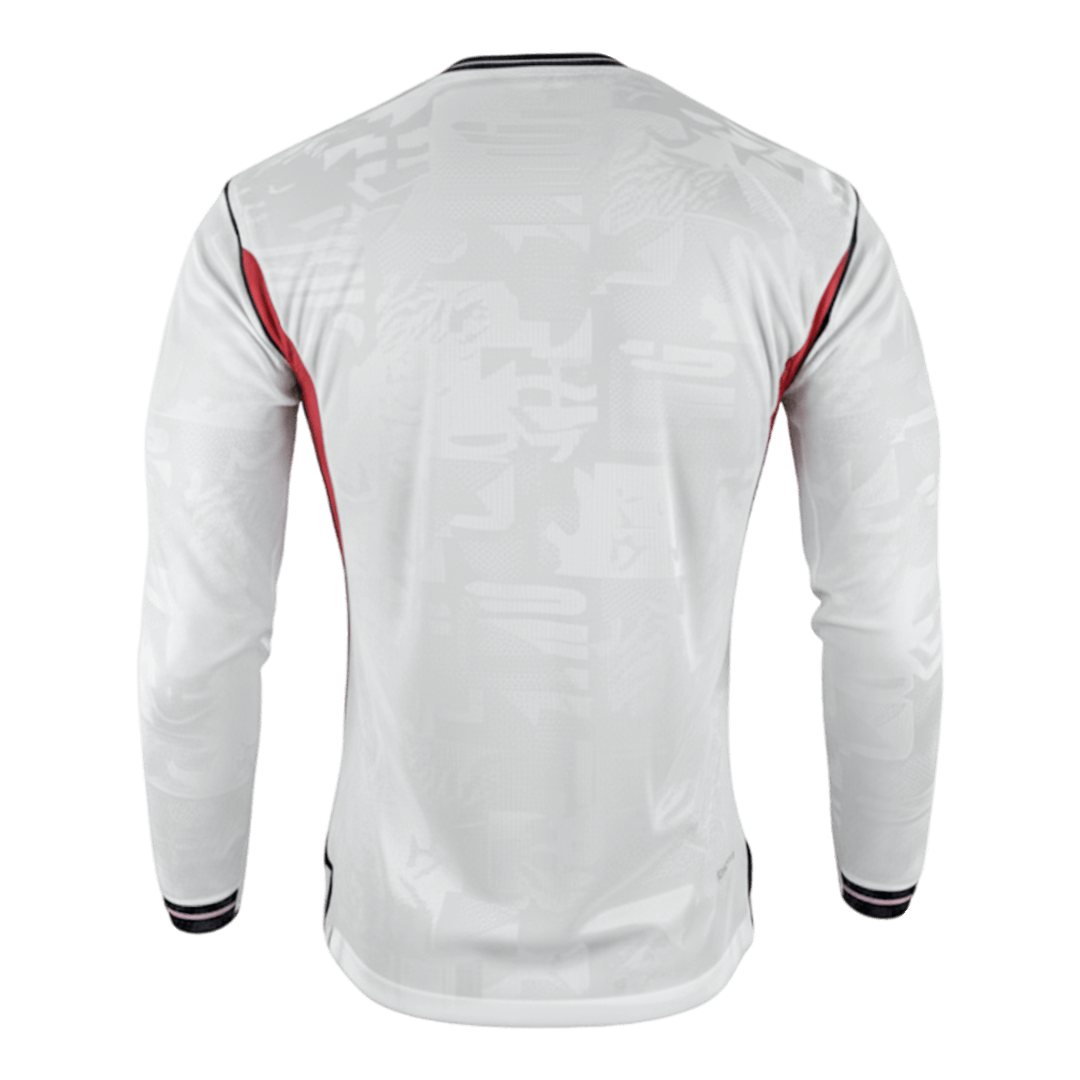 England Casa Manga comprida Camisa 2026 Branco - camisola de futebol para adeptos em Portugal