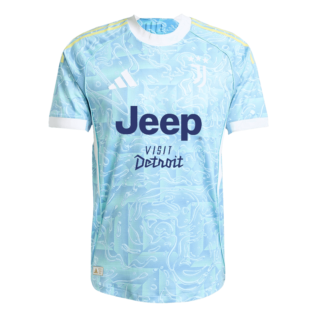 Jogador KALULU #15 Juventus Fora Futebol Camisas 2025/26 Azul