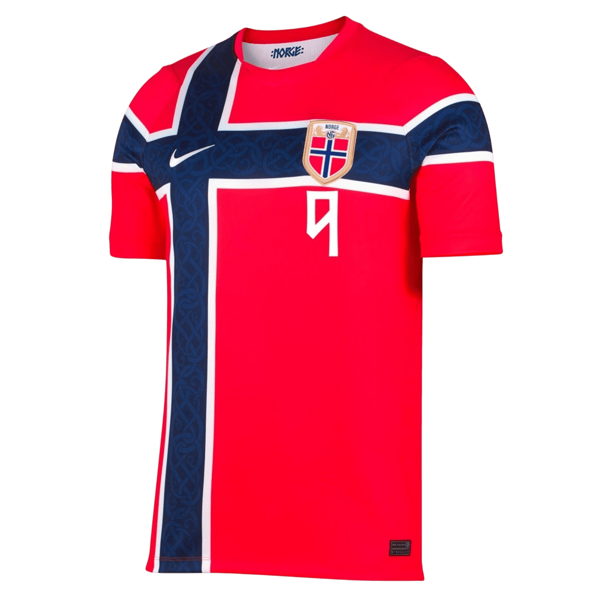 Versão do Jogador BRAUT HAALAND #9 Noruega Casa Copa do Mundo Futebol Camisas 2026 Vermelho