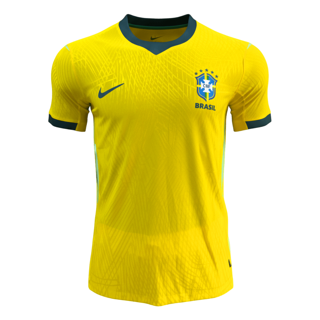 Versão do Jogador Brazil Casa Copa do Mundo Futebol Camisas 2026 Amarelo - camisola de futebol para adeptos em