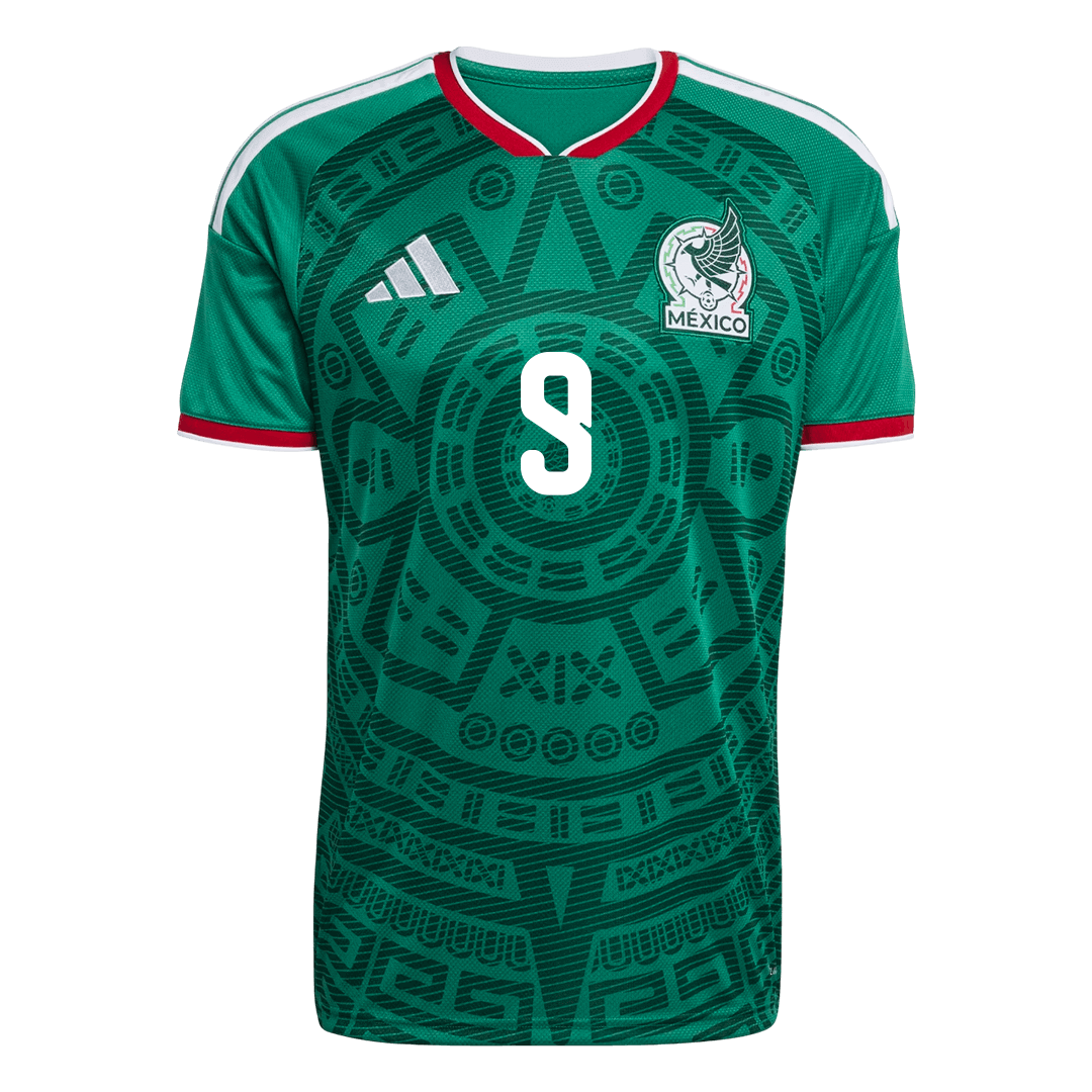 Raúl #9 México Casa Camisa 2026 Verde