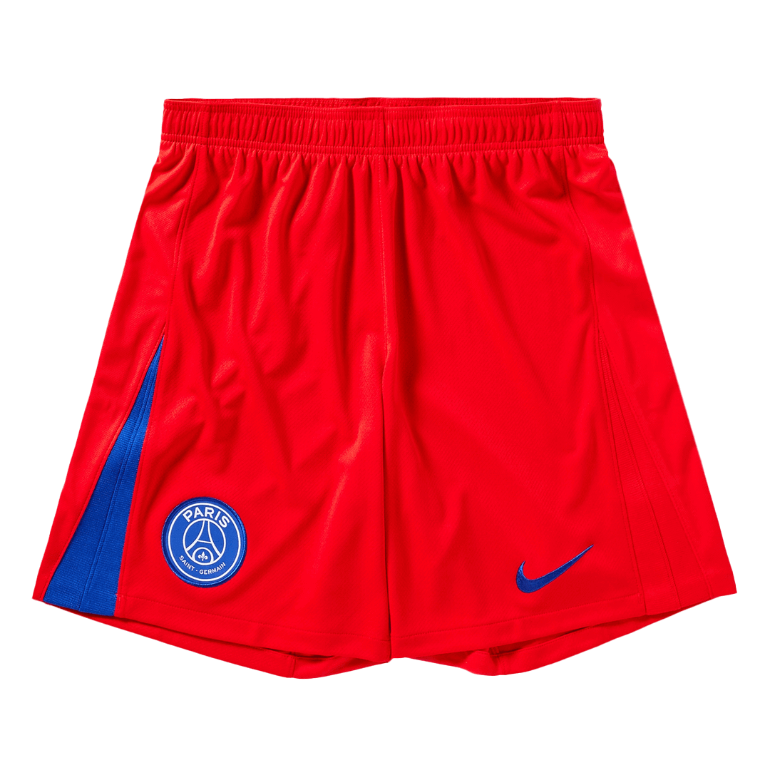 PSG Fora Terceira Calções 2025/26 Vermelho
