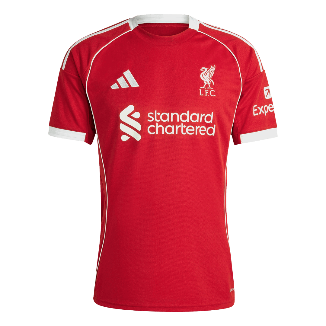 VIRGIL #4 Liverpool Casa Camisa 2025/26 Vermelho