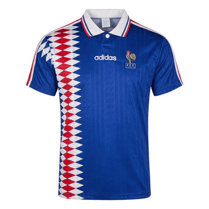 Retrô França Casa Camisa 1994 Azul