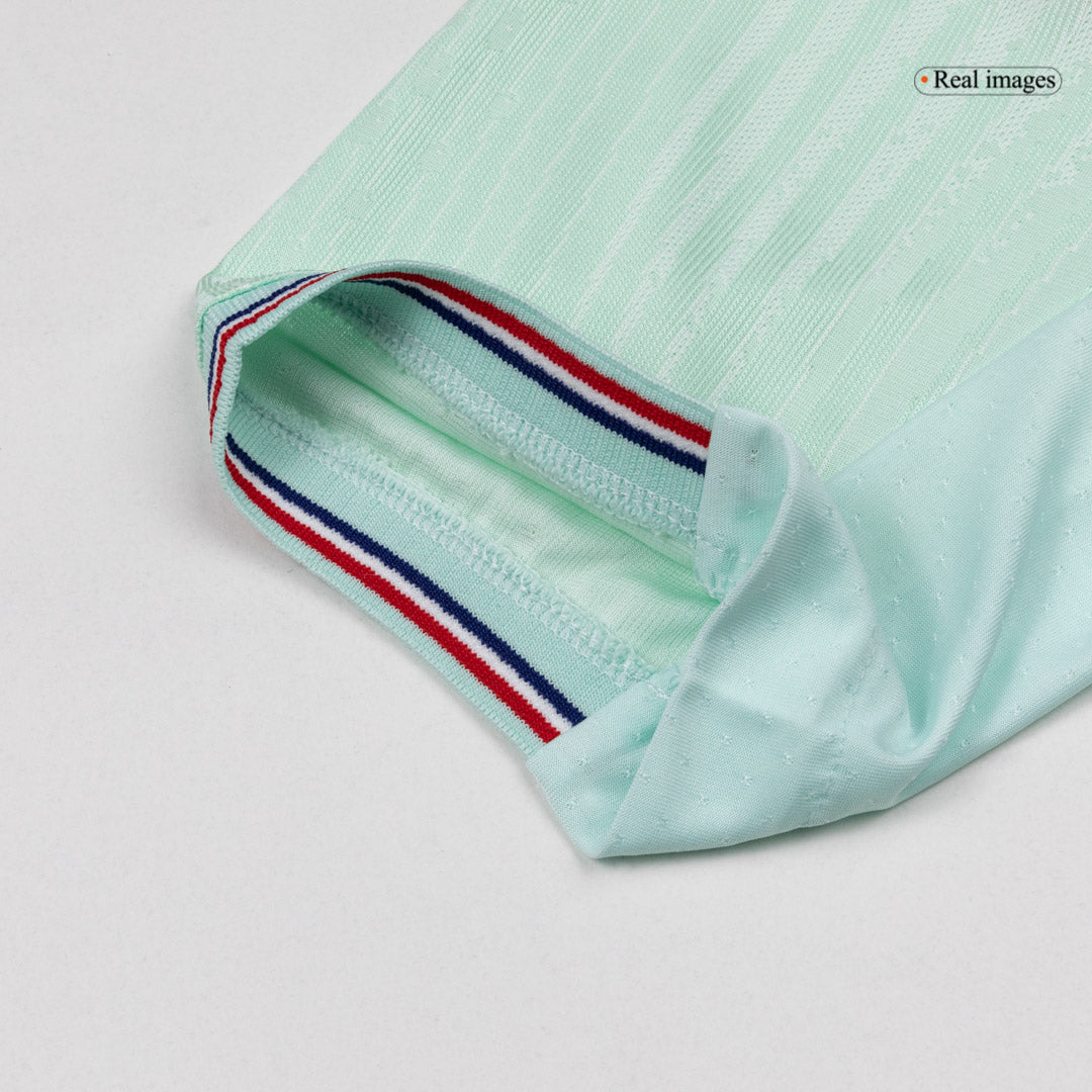Versão do Jogador MBAPPE #10 França Fora Copa do Mundo Futebol Camisas 2026 Verde