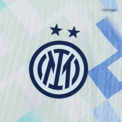 Jogador DUMFRIES #2 Inter Milan Fora Futebol Camisas 2025/26 Azul