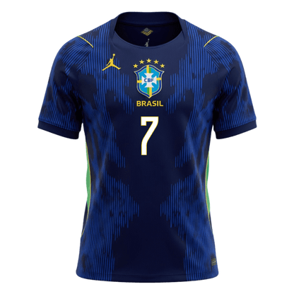 VINI JR. #7 Brasil Fora Camisa 2026 Marinha