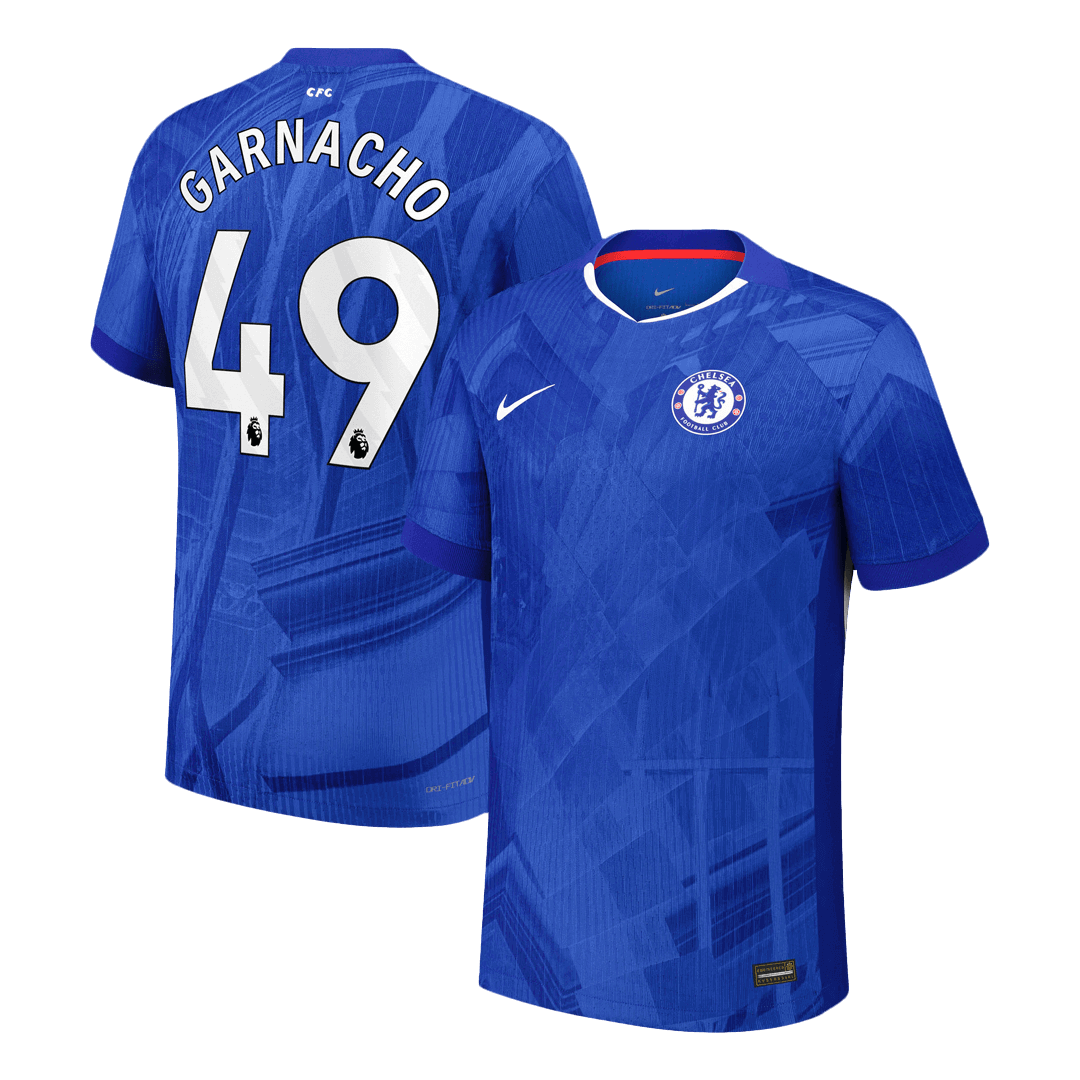 Jogador GARNACHO #49 Chelsea Casa Futebol Camisas 2025/26 Azul camisola de futebol