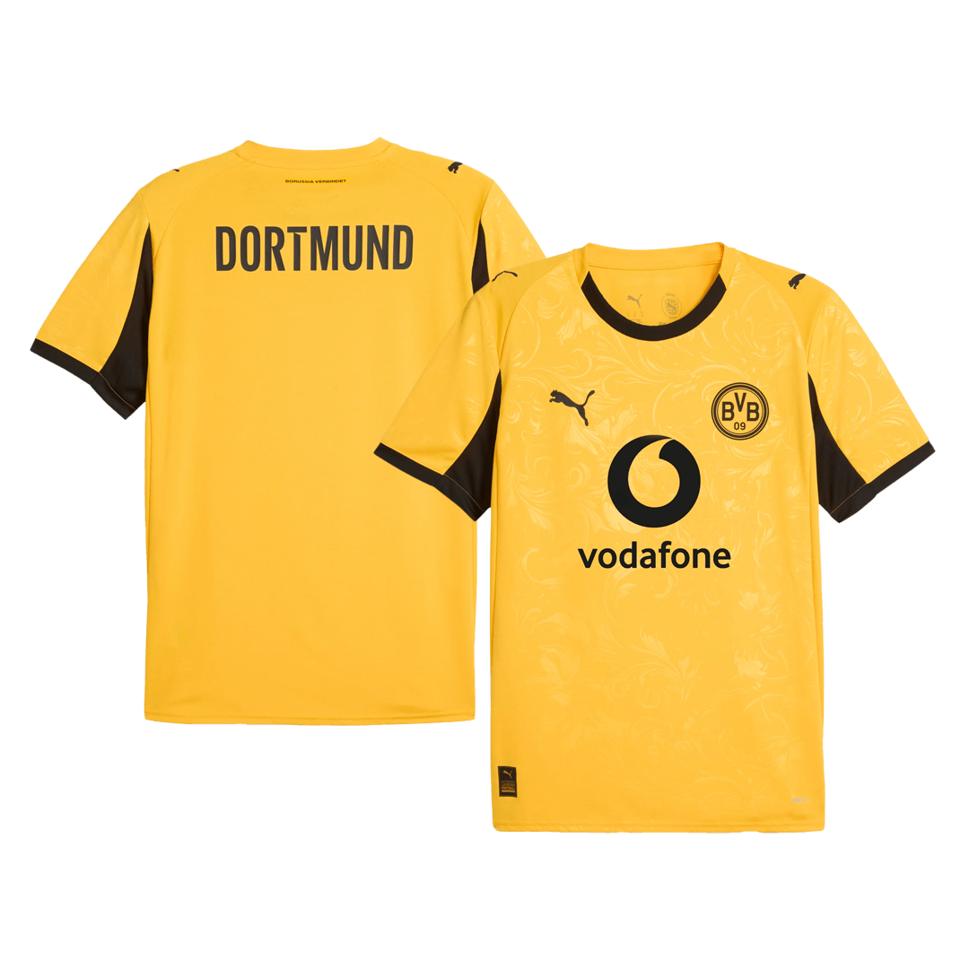 Borussia Dortmund Temporada Copa Camisa de Manga Curta 2025/26 Amarela camisola de futebol
