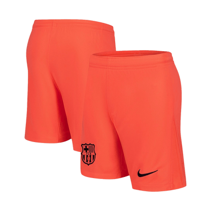 Barcelona Fora Terceira Camisa Conjunto (Camisa+Calções) 2025/26 Laranja