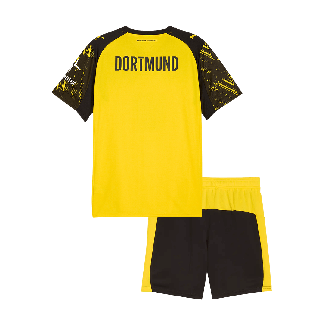 Borussia Dortmund Infantil 
 Casa Futebol Camisa Conjunto (Camisa+Shorts) 2025/26 Amarelo