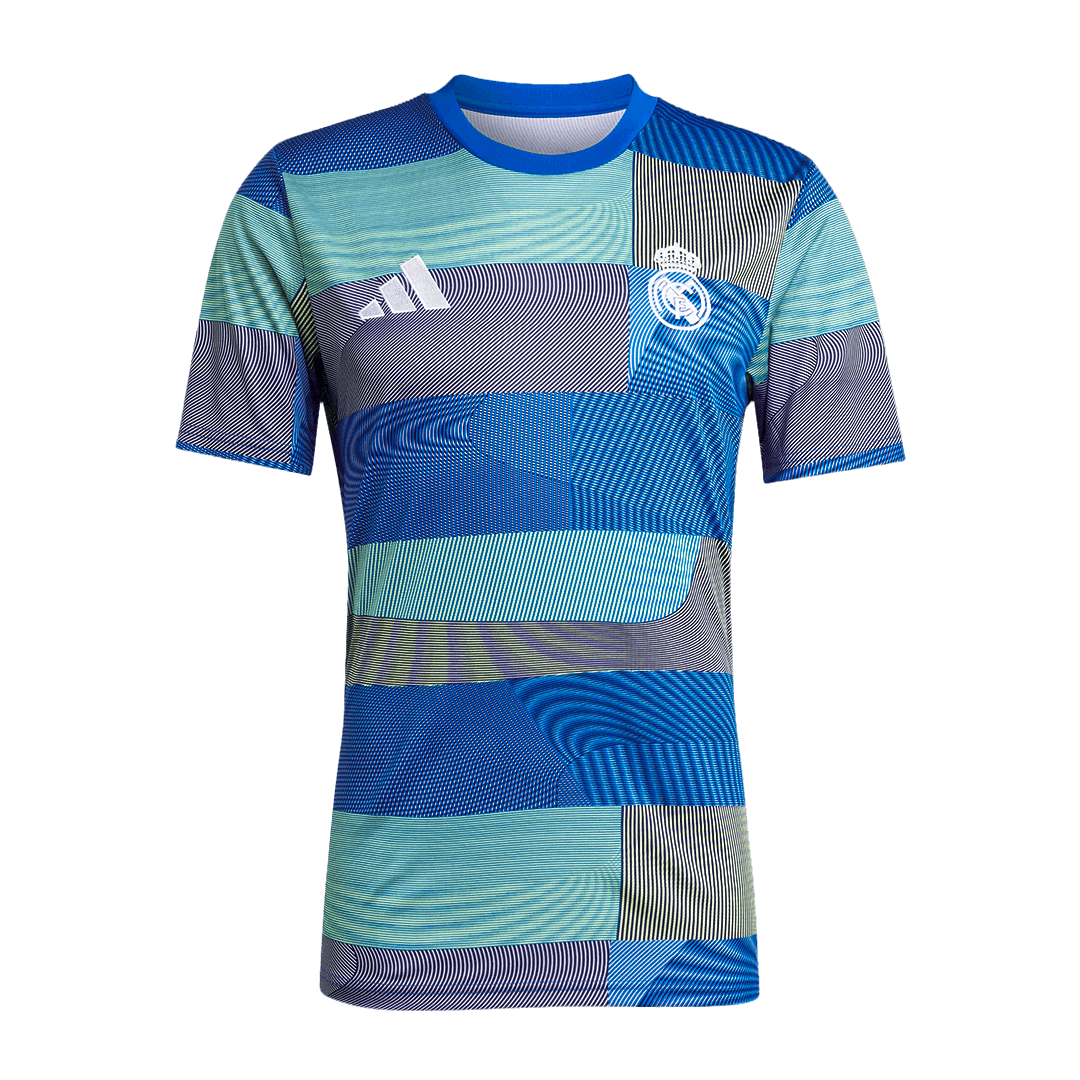 Real Madrid Pré-Jogo Futebol Camisa 25/26 Azul camisola de futebol 2025/26