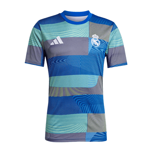 Real Madrid Pré-Jogo Futebol Camisa 25/26 Azul camisola de futebol 2025/26