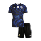 Argentina Infantil  Fora Copa do Mundo Futebol Camisa Conjunto (Camisa+Shorts) 2026 Preto