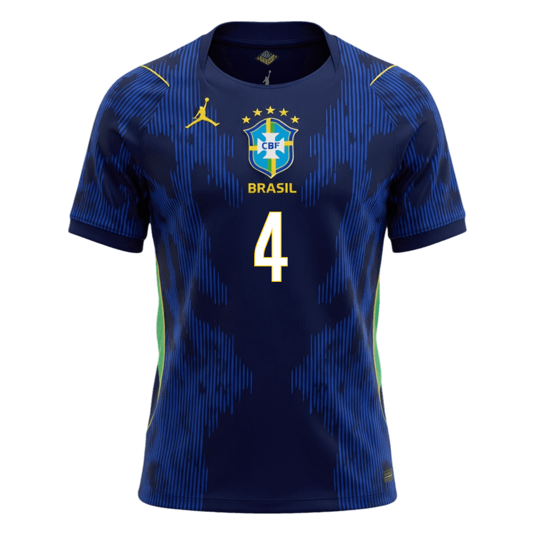 MARQUINHOS #4 Brasil Fora Copa do Mundo Camisa 2026 Marinha