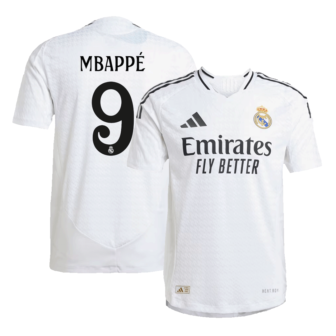 Camisa de futebol barata do Real Madrid Mbappe #9 Home 2024/25 - Player Version camisola de futebol