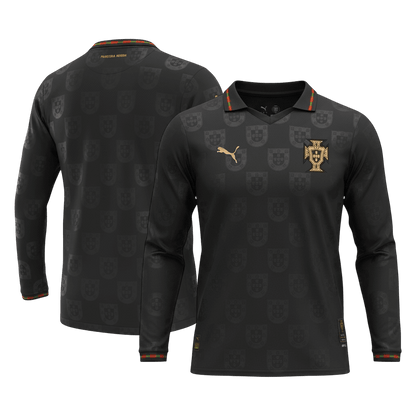 Portugal manga comprida preto - camisola Portugal para adeptos em Portugal - imagem 2
