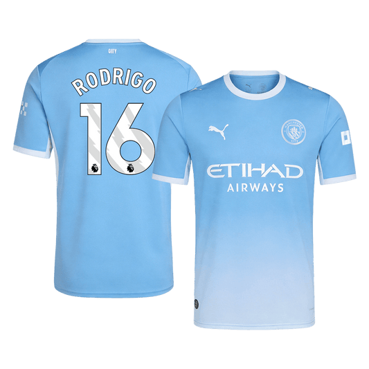RODRIGO #16 Manchester City Casa Camisa 2026/27 Azul