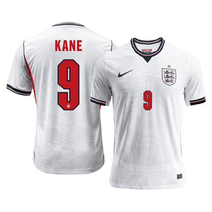 Versão do Jogador KANE #9 Inglaterra Casa Copa do Mundo Futebol Camisas 2026 Branco